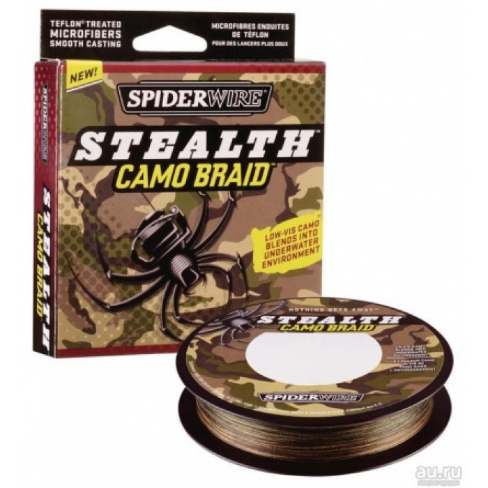 Плетеный шнур Spiderwire Stealth Camo 110m 0.38mm 33.9kg