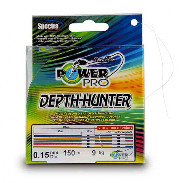 Леска плетеная Power Pro Depth Hunter 100м 0.23мм 15кг