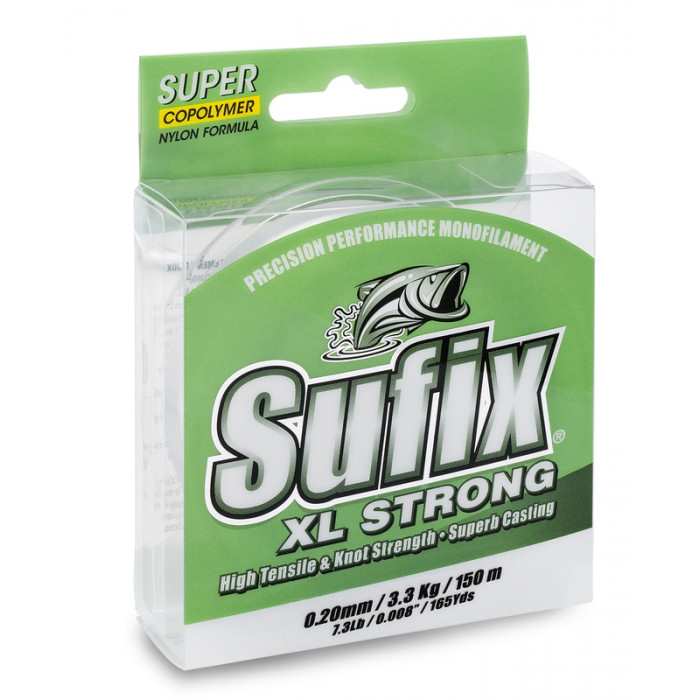 Леска Sufix XL Strong x10 зеленая 100м 0.18мм 2.8кг